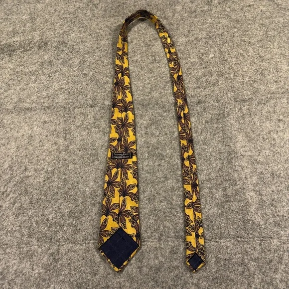Stefano Ricci Tie Mens Yellow Gold Blue Floral Paisley Silk Necktie Italy Luxury